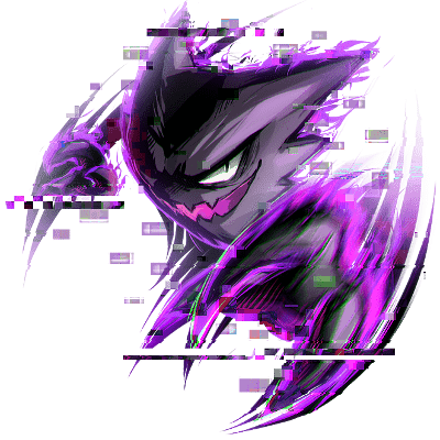 Haunter, the evolved Pokemon form of Gastly